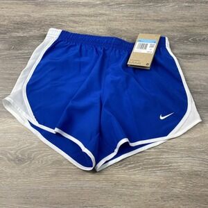 Nike Big Girls Dri-Fit Tempo Running Lined Shorts 848196-480‎ Blue Medium NEW